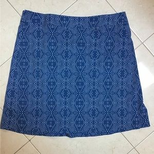Rip Skirt Hawaii blue print skirt